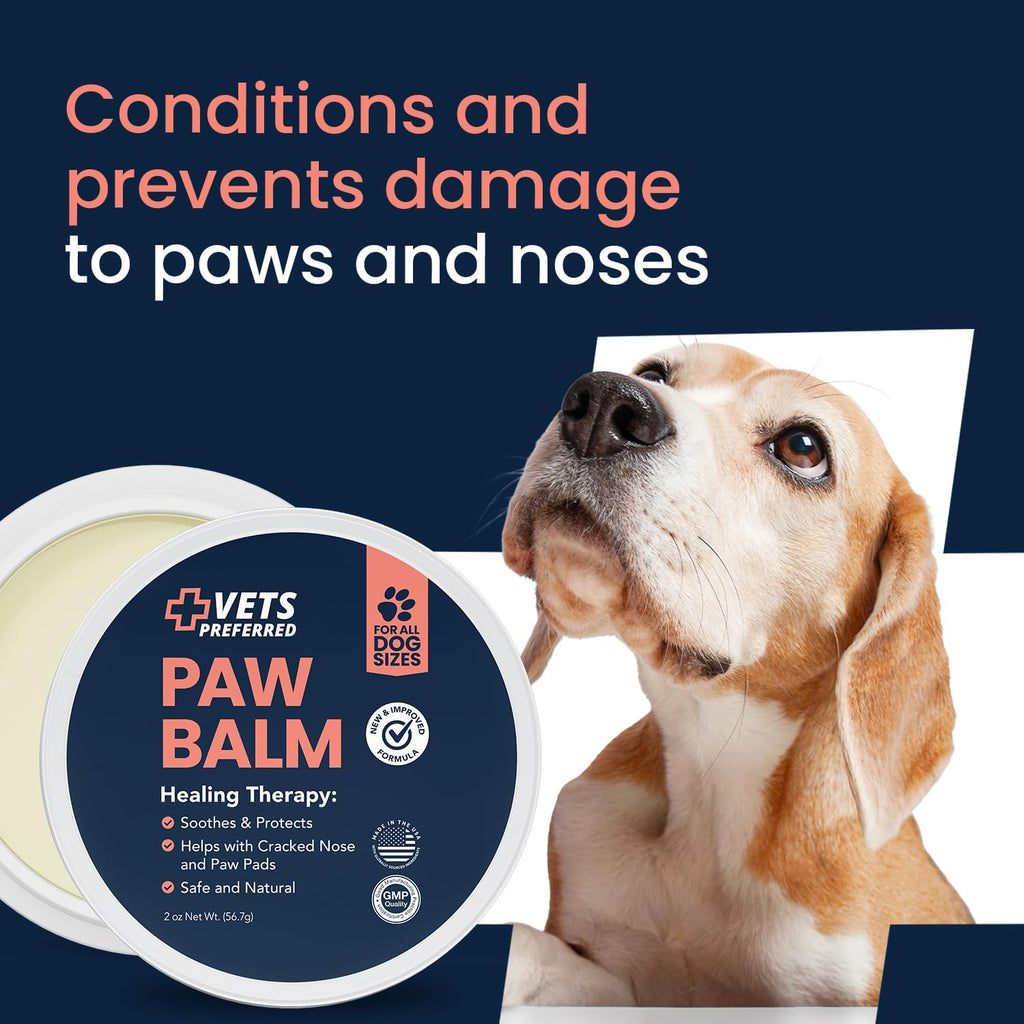 Vets Preferred natural paw moisturizer for dry dog paws