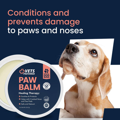 Vets Preferred natural paw moisturizer for dry dog paws