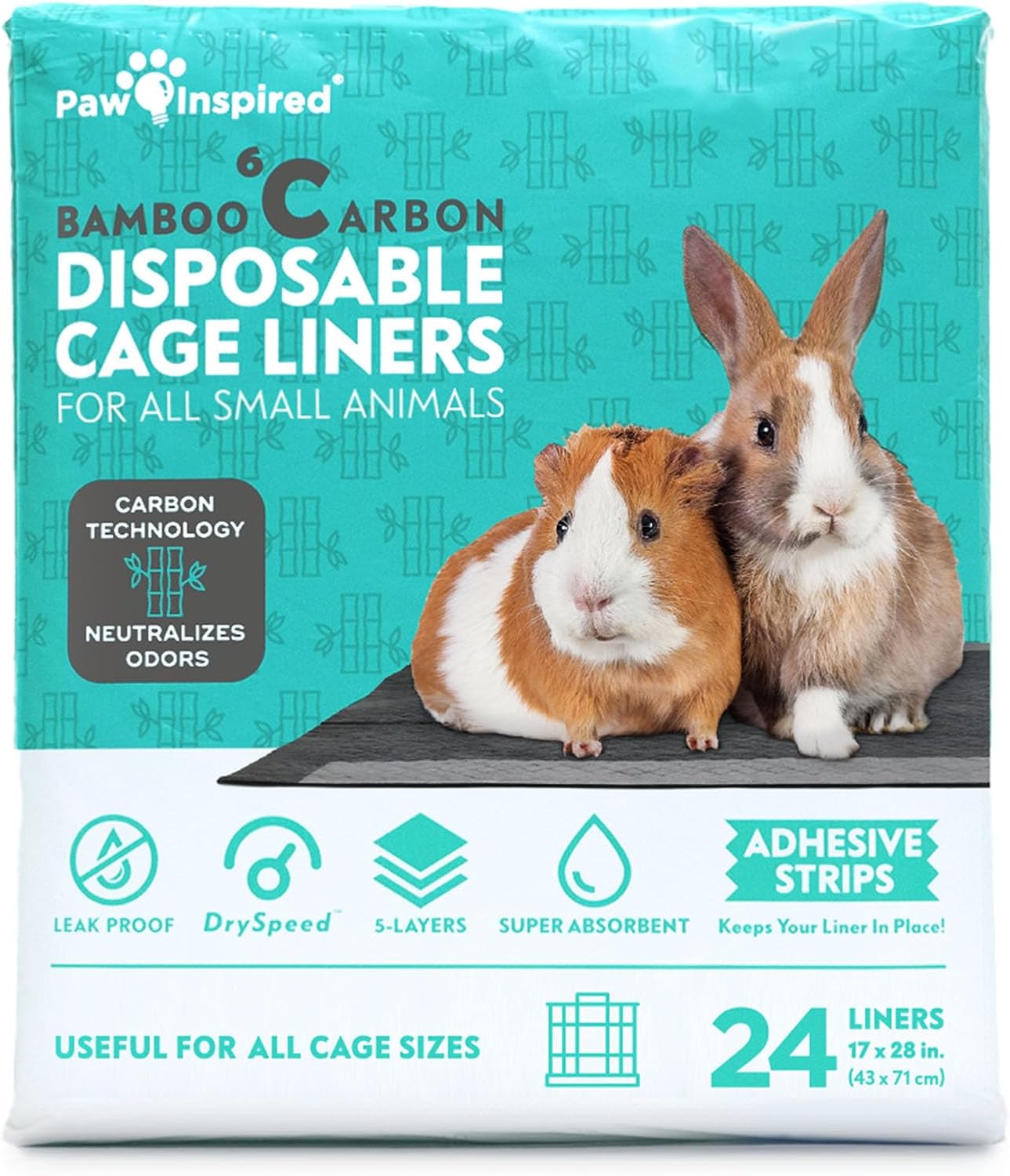 Small animal using bamboo charcoal cage liner