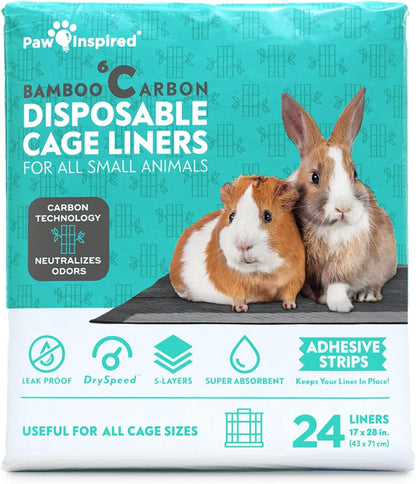 Small animal using bamboo charcoal cage liner