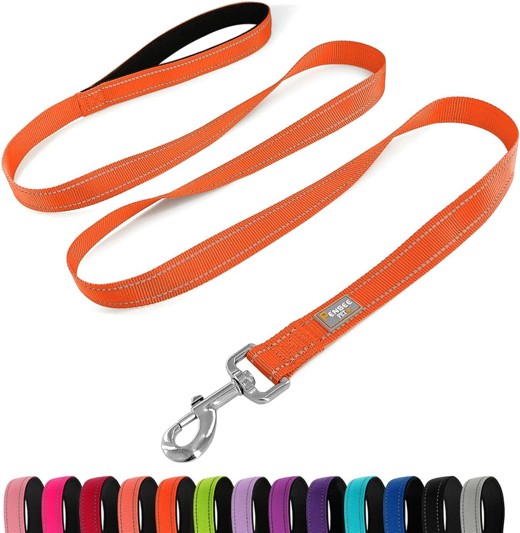 Dog Leash 6 FT Padded Handle Nylon Reflective Dogs Leashes for Medium Dogs Black - Image 15