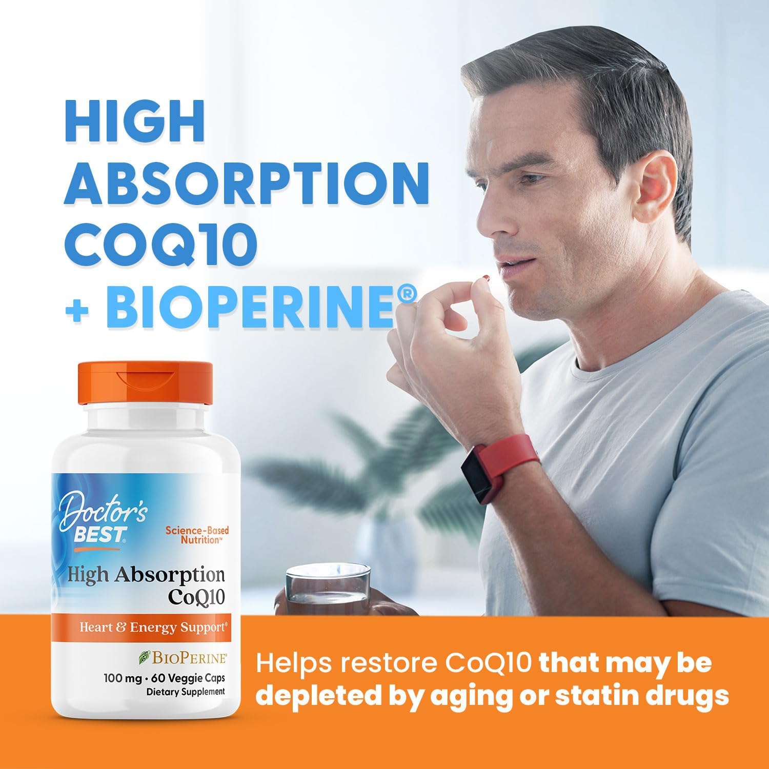 Doctor's BEST dietary supplement packaging displaying clean ingredient profile and dosage instructions