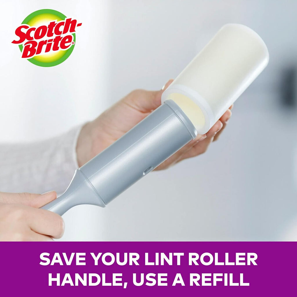Scotch-Brite Pet Extra Sticky Lint Rollers 4 Rollers 48 Sheets Per Roller 192 Sheets Total - Image 5