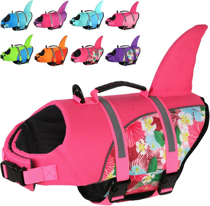 Doglay Dog Shark Life Jacke,Superior Buoyancy Dog Life Vest with Rescue Handle Reflective Stripes & Shark Fin, Ripstop Pet Preserver Swim Vest for Small Medium Large Dogs - Image 10