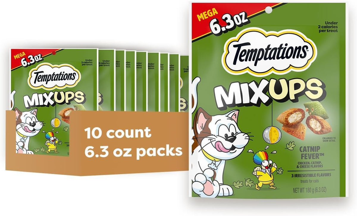Temptations MixUps Crunchy and Soft Cat Treats, Catnip Fever, 16 oz - Image 14