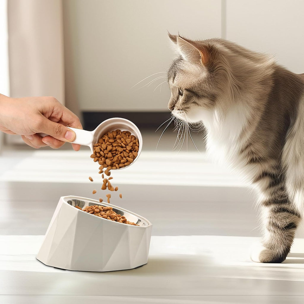 Side profile of Msbc 1/2 cup melamine pet scoop