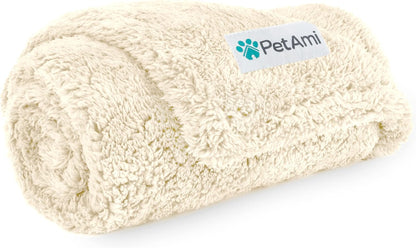 PetAmi Fluffy Waterproof Dog Blanket for Couch and Bed, Reversible Sherpa Pet Throw, Pee Proof Furniture Protector Sofa Cover, Washable Cat Blanket for Small Medium Dogs and Cats (Pink Blush, 24x32) - Image 10