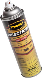 Pyranha horse fly spray can side angle view