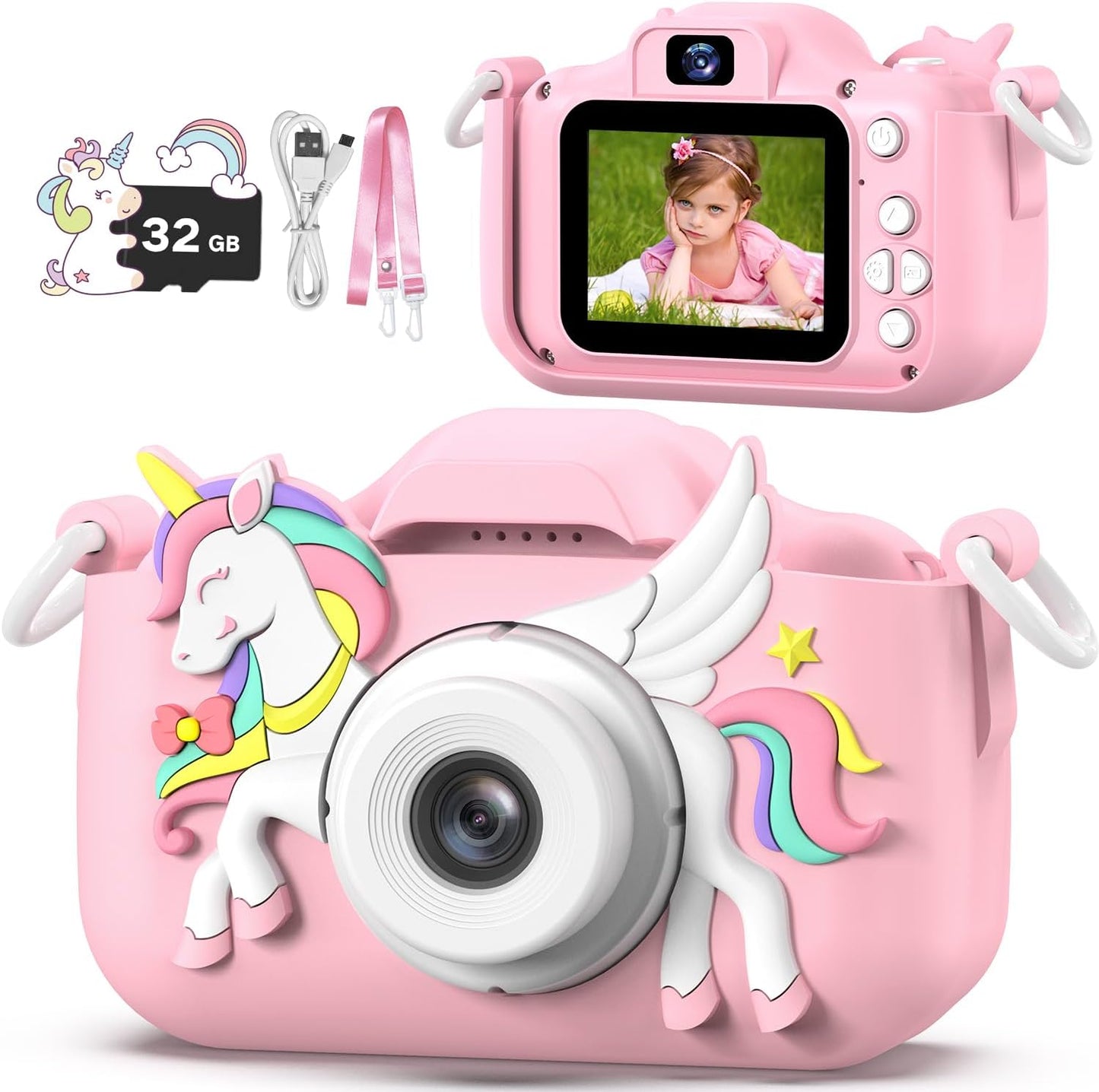 Masterbee Children's Camera Toys for Girls & Boys, 3-12 Years - 1080P HD Video Kids Digital Camera - Perfect for Christmas & Birthday Gifts - Image 1