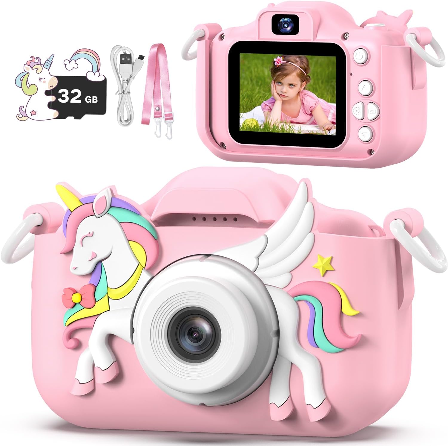 Masterbee Children's Camera Toys for Girls & Boys, 3-12 Years - 1080P HD Video Kids Digital Camera - Perfect for Christmas & Birthday Gifts - Image 1