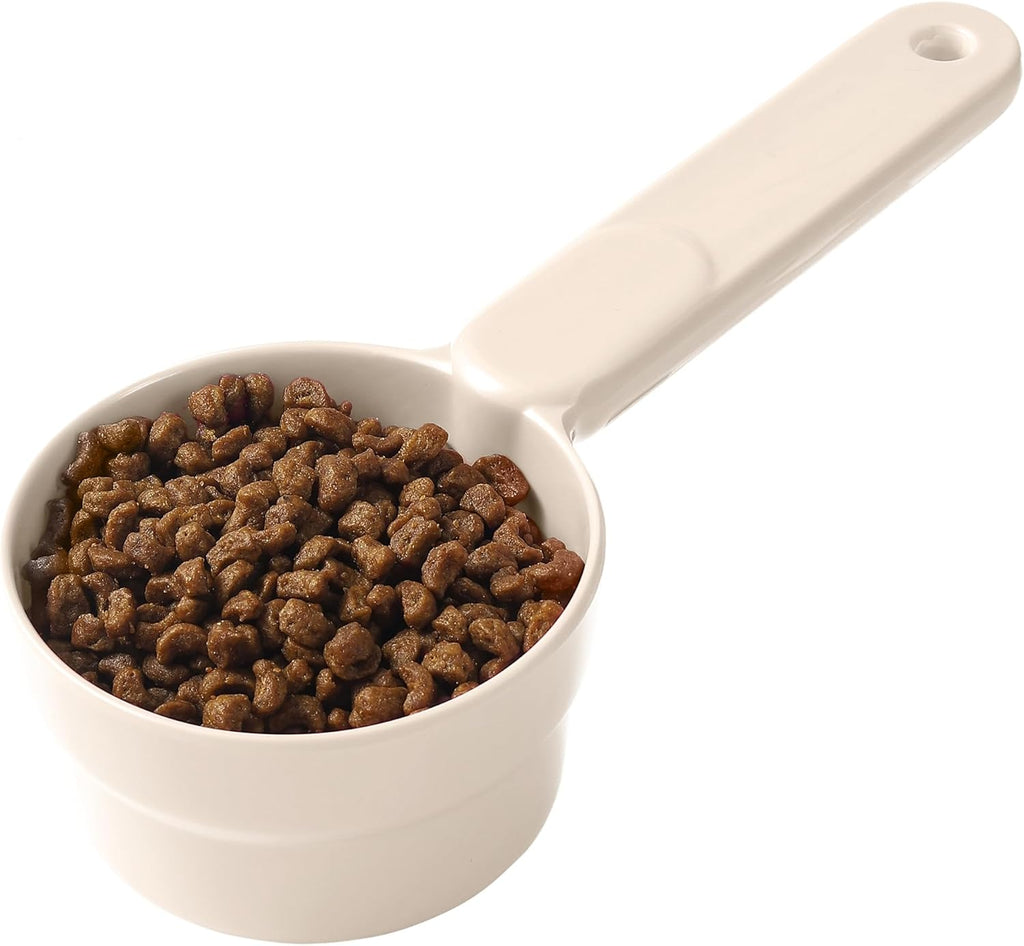Joyinjojo Dog Cat Food Scoop - Pet Food Scoop Dog Food Measuring Cup 1/2 1/4 Cup, Comfortable Long Handle for Easy to Scoop Food, Soft Pink 1/2 Cup - Image 10