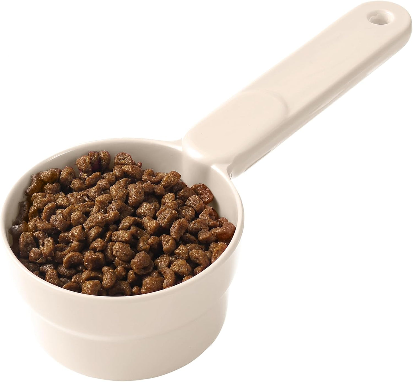 Joyinjojo Dog Cat Food Scoop - Pet Food Scoop Dog Food Measuring Cup 1/2 1/4 Cup, Comfortable Long Handle for Easy to Scoop Food, Soft Pink 1/2 Cup - Image 10