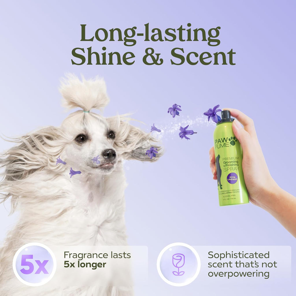 Authentic Paw Fume anti odor dog conditioning spray and wash bundle.