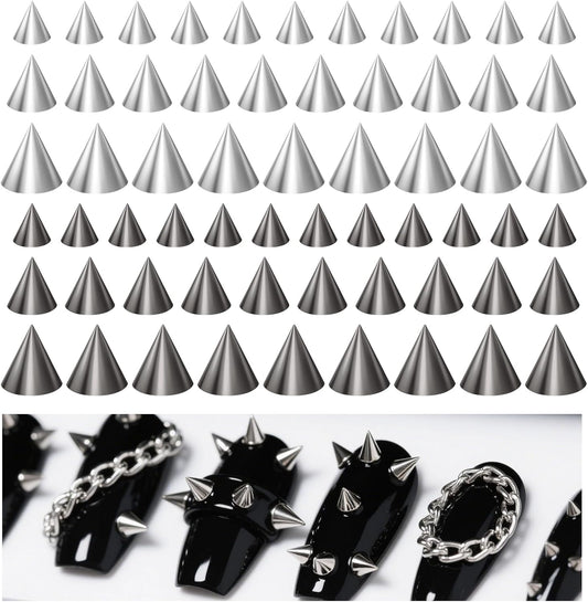 QfwdfcTrenz 3D Mini Metal Punk Nail Art Studs front view