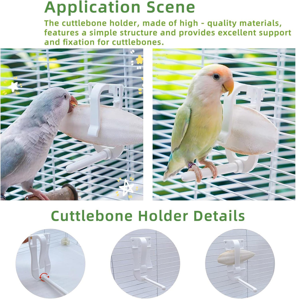 4.3"-4.7" Cuttlebone for Birds,Natural Cuttlefish Bone for Parakeets,12 Pcs - Image 7