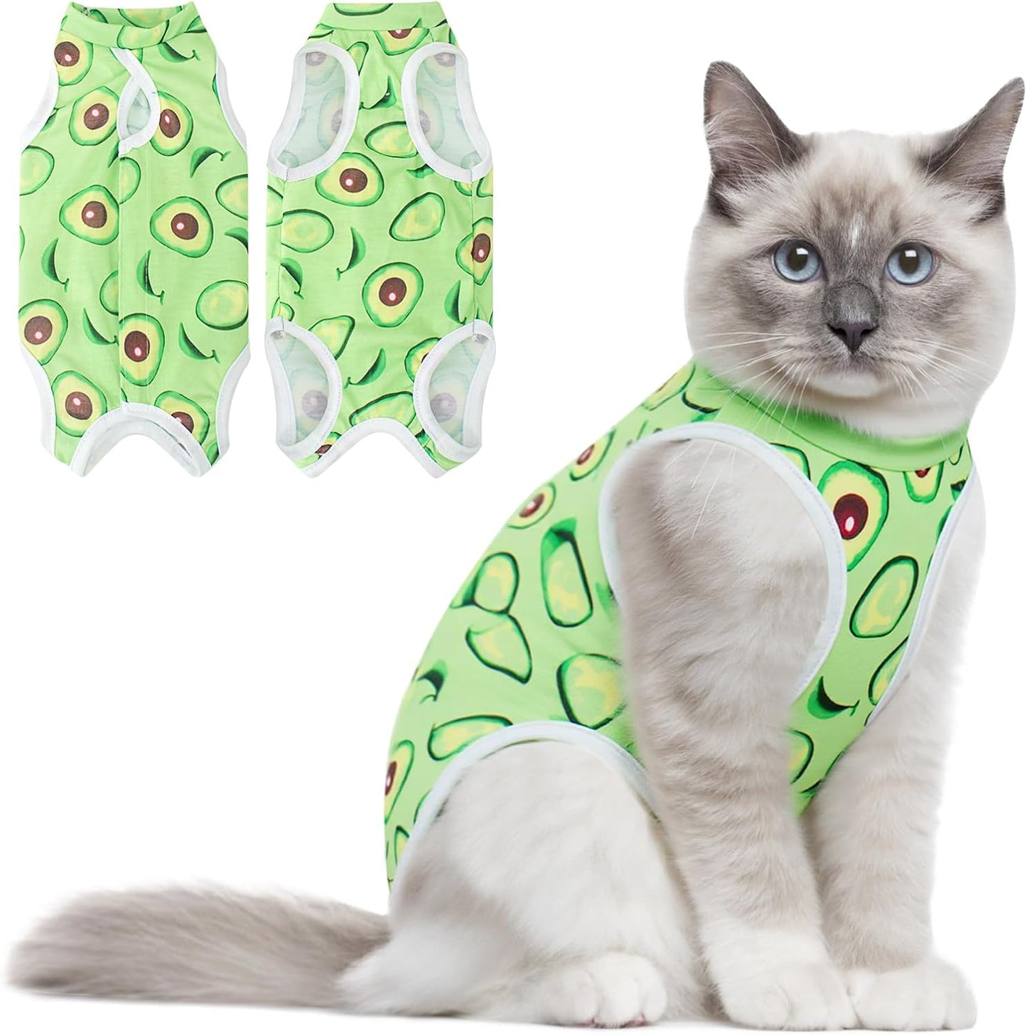 Coppthinktu Cat Recovery Suit Female Cats Onesie for Cats, Breathable Cat Surgery Suit for Surgical Abdominal Wounds Skin Diseases, Cute Kitten Spay Recovery Suit E-Collar Alternative Anti Licking - Image 10