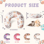 4 Pcs Cat Pillow Calming Pet Dog Neck Pillow, Paw, Medium - Image 2