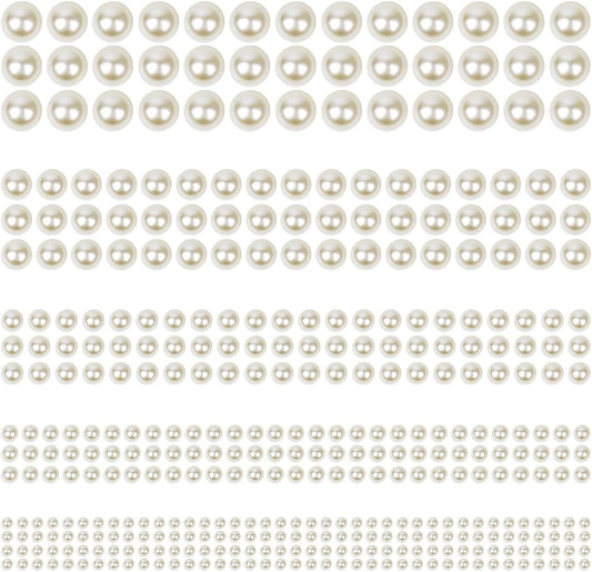Phinus 3732 piece hair pearl sticker set front view