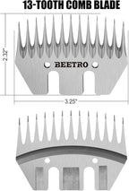 Professional stainless steel sheep clipper replacement blades package close up