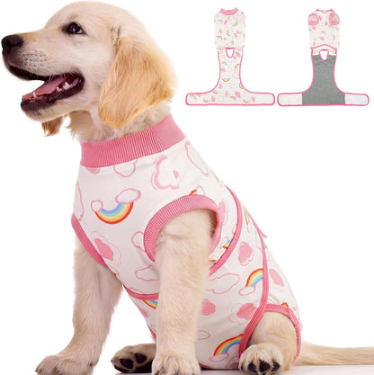 Kuoser Dog Surgery Recovery Suit, Soft Breathable Dog Recovery Suit for Female Spay Male Nueuter, Anti Licking Puppy Onesie Pet Surgical Suit for Dogs Abdominal Wounds Skin Disease, Dinosaur XL - Image 14
