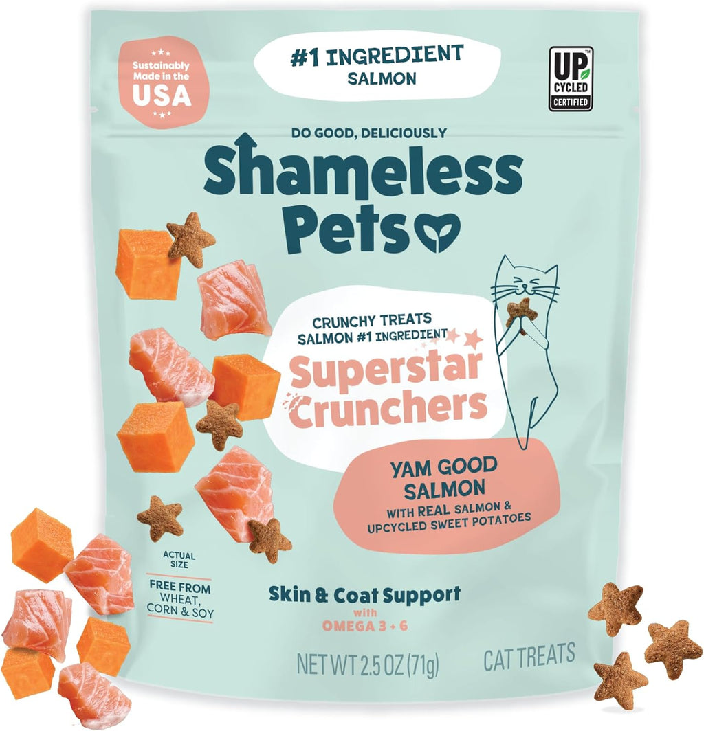 Shameless Pets Crunchy Cat Snacks & Treats - Healthy Cat Treats for Indoor Cats & Kittens with Catnip, Real Chicken & Digestive Support, Catnip N Chill (12 oz) - Image 15