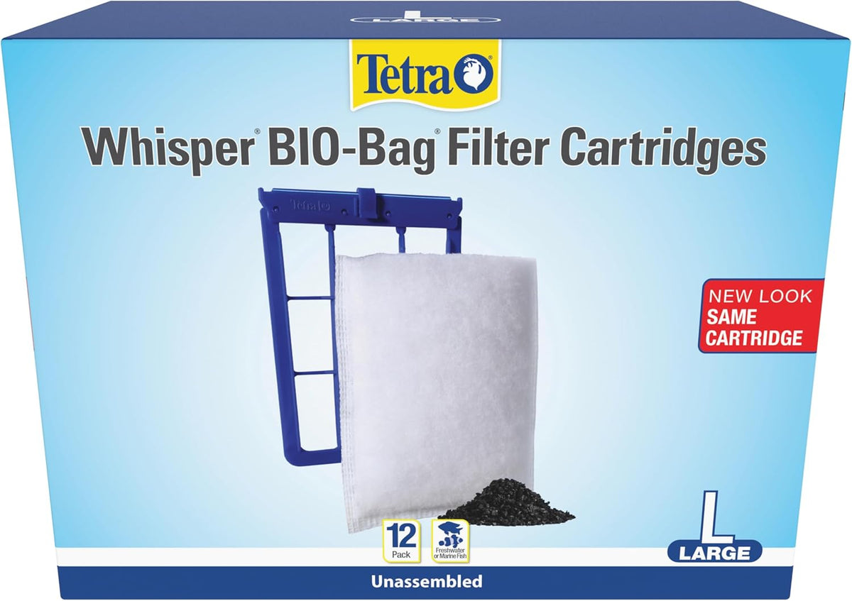 Tetra Whisper Bio-Bag Large Filter Cartridges front box packaging view
