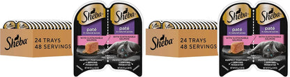 Sheba Perfect Portions Wet Cat Food Pate Sustainable Salmon Entree, 2.6 oz. Twin-Pack Trays, Cat Food Wet Recipe (24 Count, 48 Servings) - Image 10