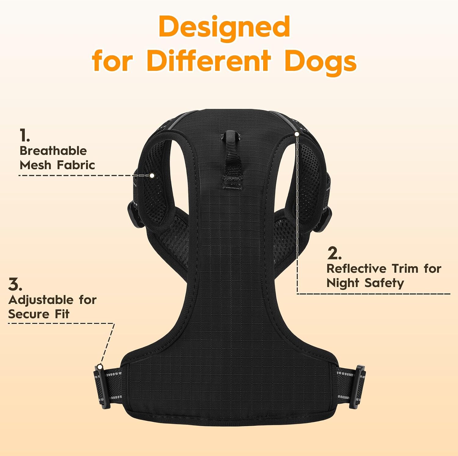Zero Zoo heavy duty dog vest showing the reinforced knot design detail