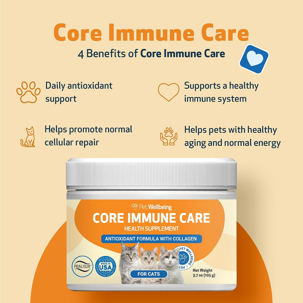 Pet Wellbeing Core Immune Care veterinarian formulated powder