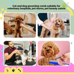 Multi-colored dog and cat flea removal combs
