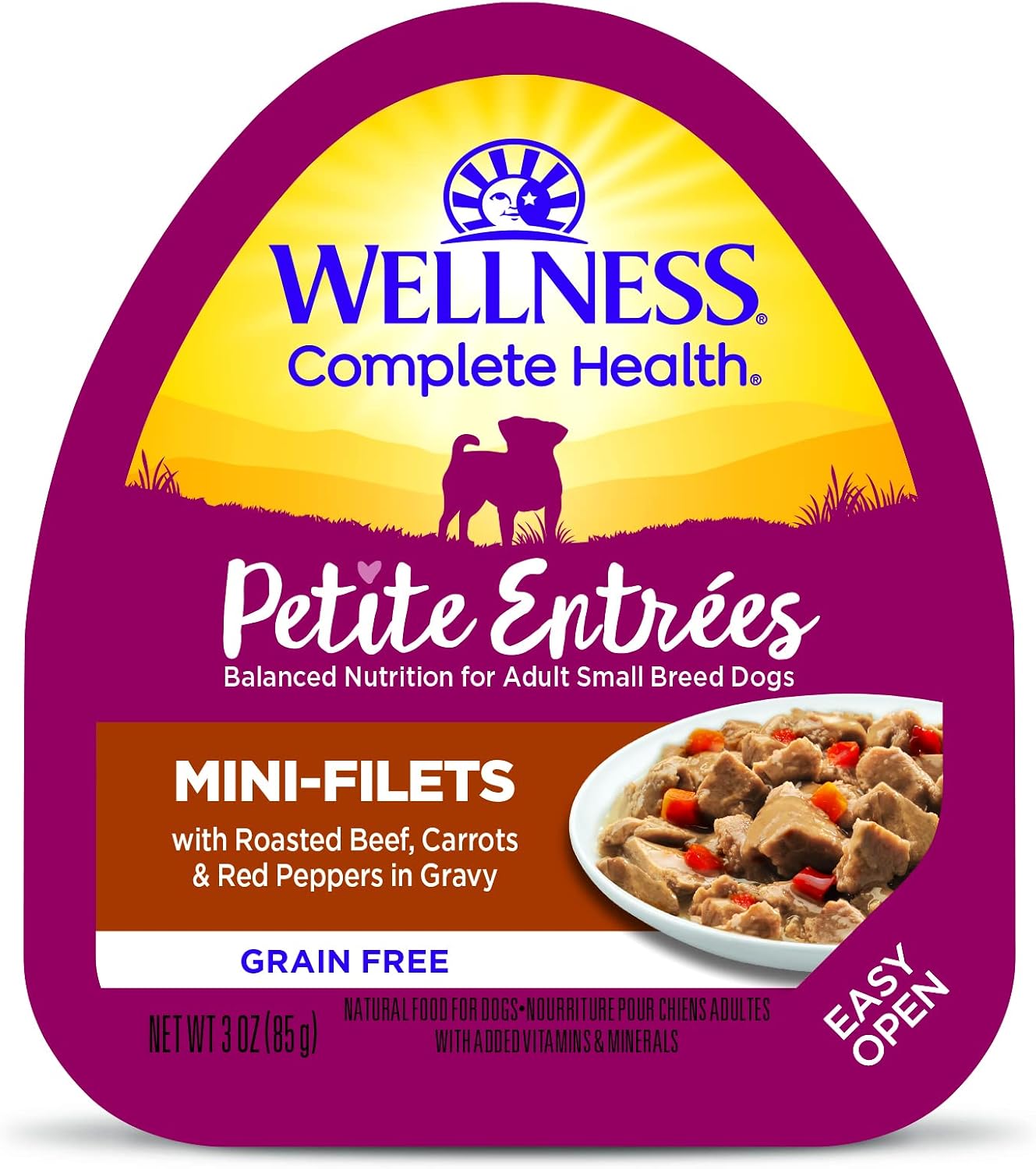 Wellness Petite Entrees Mini Filets Small Breed Adult Wet Dog Food, Grain Free, Natural, Tender Turkey, Green Beans, and White Sweet Potato, 3 oz, Pack of 12 Cups - Image 13