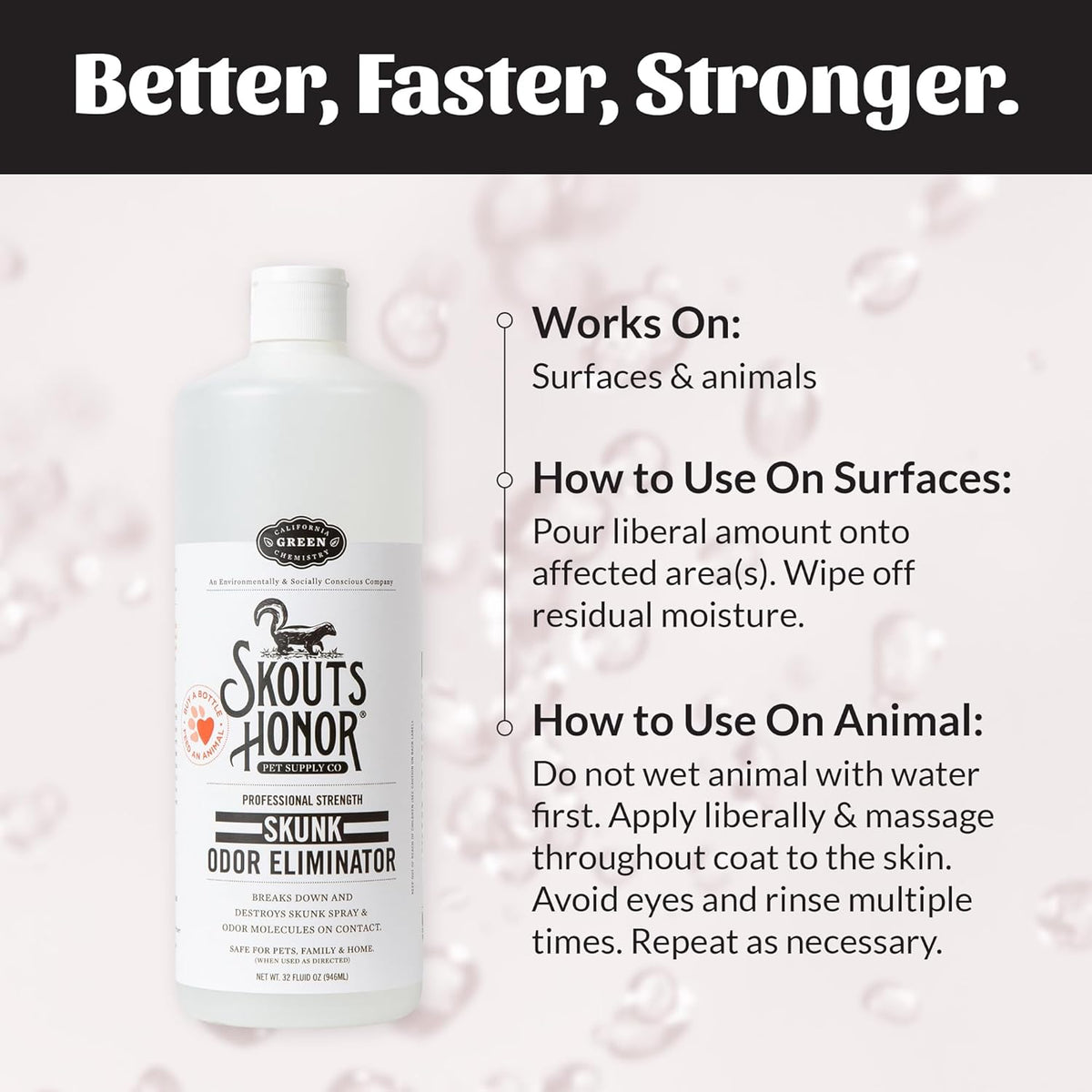 Skout's Honor mineral based molecular deodorizer spray for outdoor patios