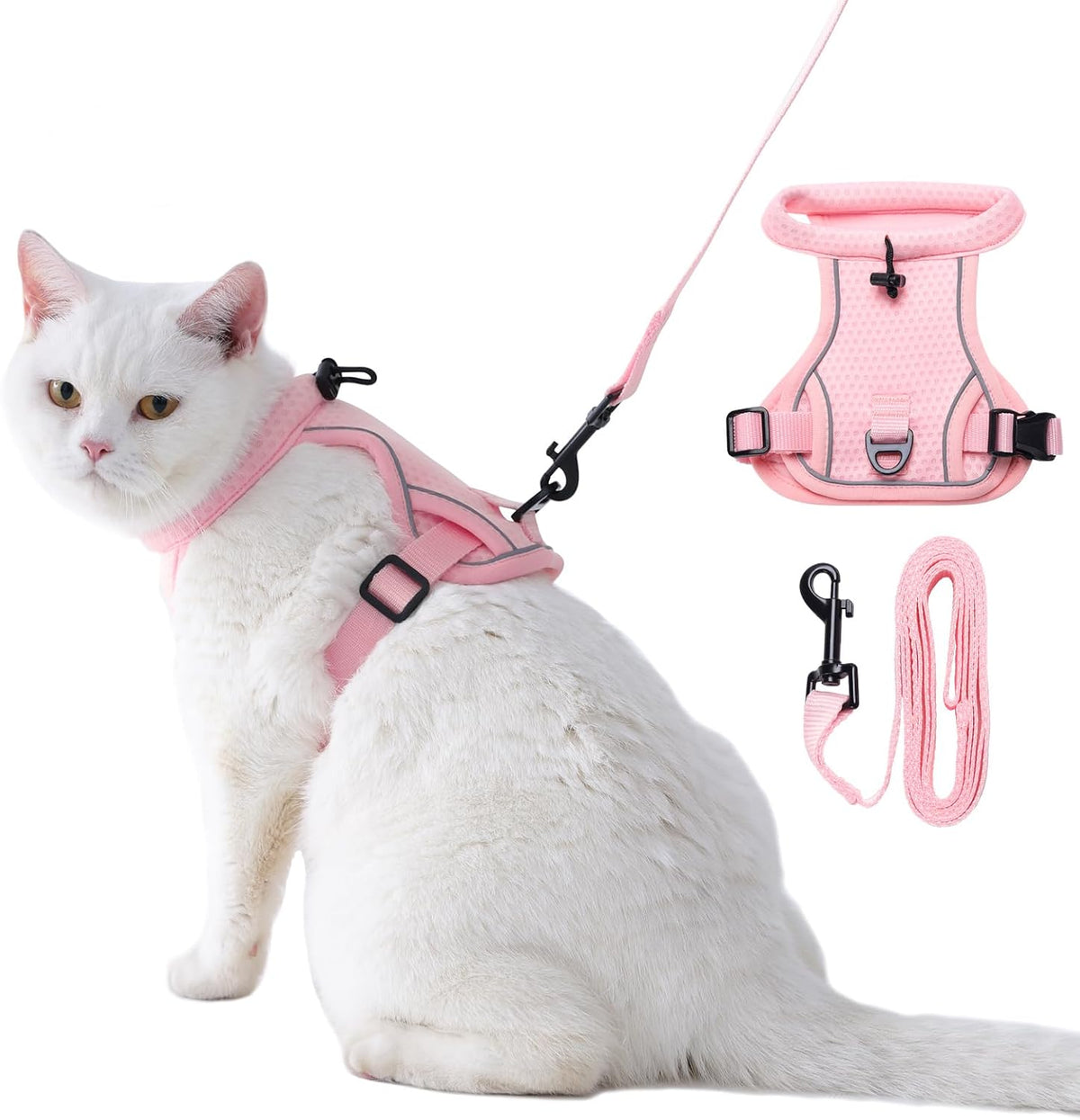 Complete authentic USA imported LIANZIMAU cat harness and leash packaging