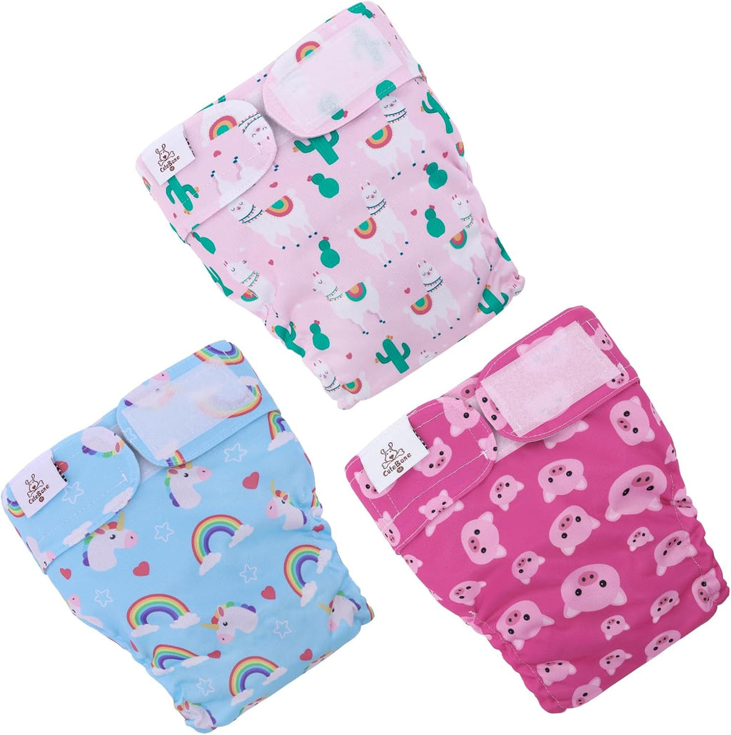 CuteBone washable doggie training pants on a tail-less French Bulldog showing leakproof rear coverage.