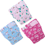 CuteBone washable doggie training pants on a tail-less French Bulldog showing leakproof rear coverage.