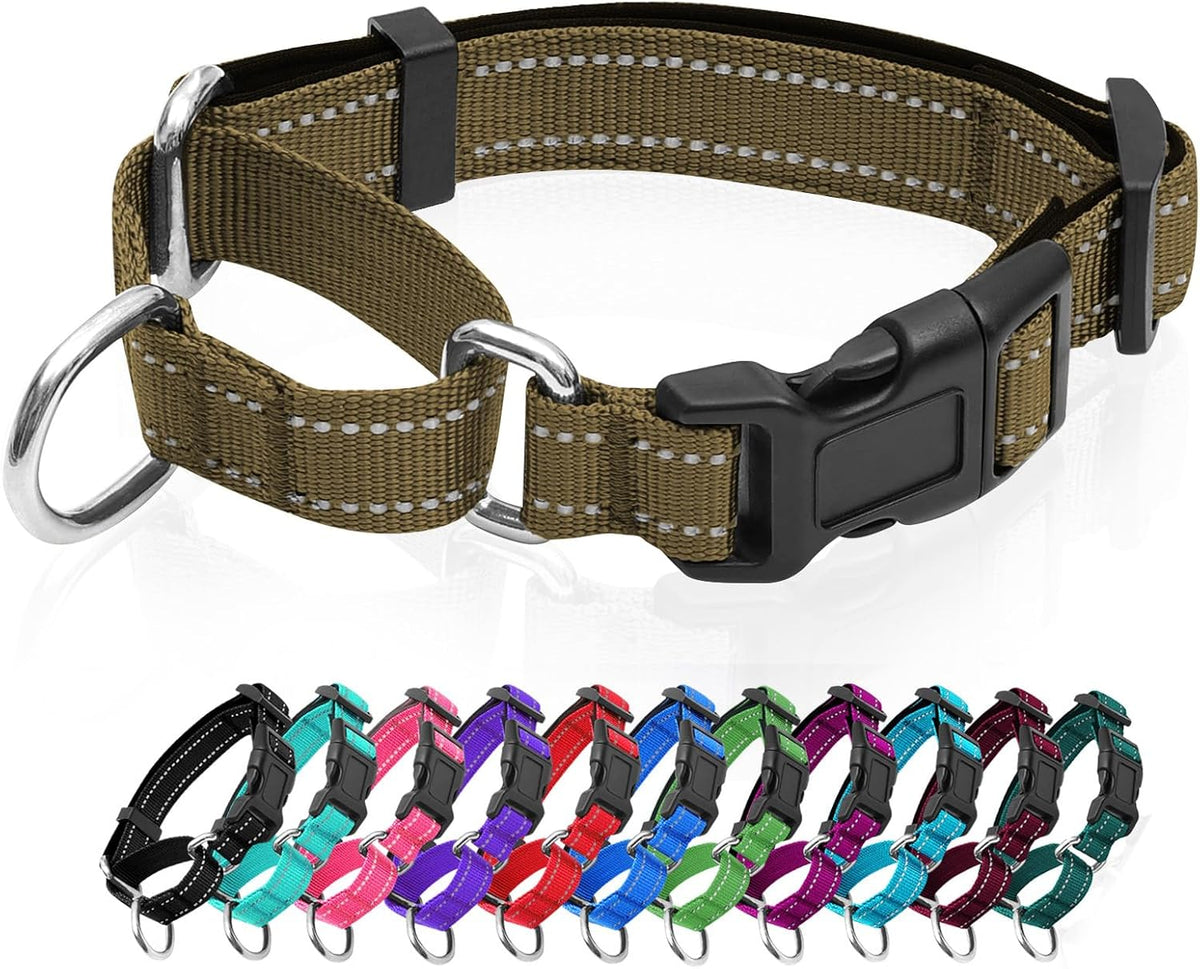 Reflective Martingale Dog Collars. Dog Collar with Quick Release Buckle. Adjustable Soft Padded Breathable Nylon Pet Collar Suitable for Puppies for Small Medium Large Dogs. - Image 12
