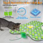 Umosis touch activated electronic kitten teaser toy with realistic mouse sound feature