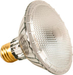 Side profile of seventy five watt reptile heating bulb