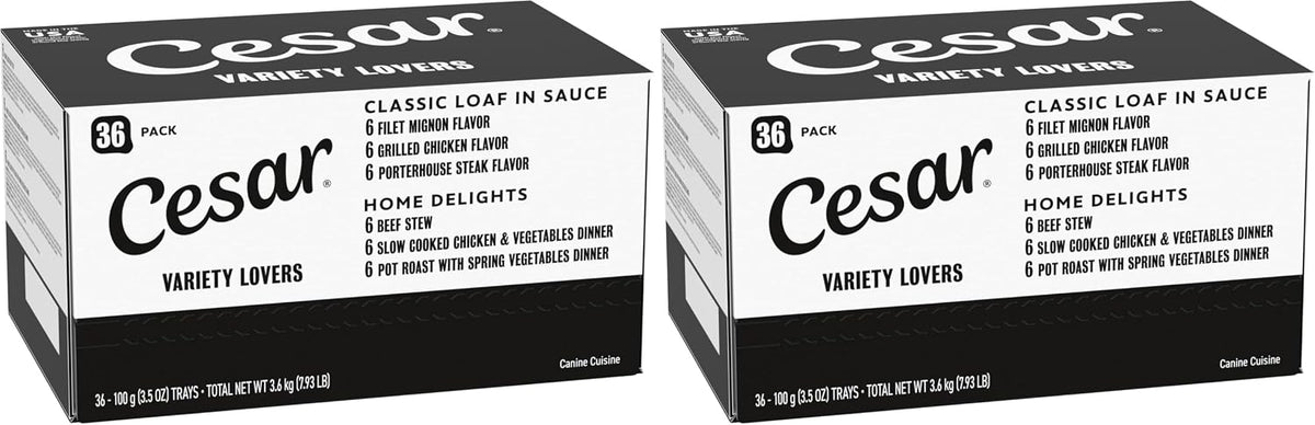 Cesar Wet Dog Food Steak Lovers Variety Pack,Adult,Wet Food for Dogs with Real Meat,3.5 oz Easy Peel Trays,36 Count (Pack of 2) - Image 11