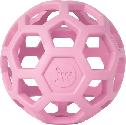 JW Pet HOL-ee Roller(TM), Dog Toy Puzzle Ball, Natural Rubber, Large (5.5" Inch Diameter), Blue - Image 10
