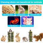 Ephoria rabbit snack chewing toy string showing the secure top hook attachment for easy cage installation.
