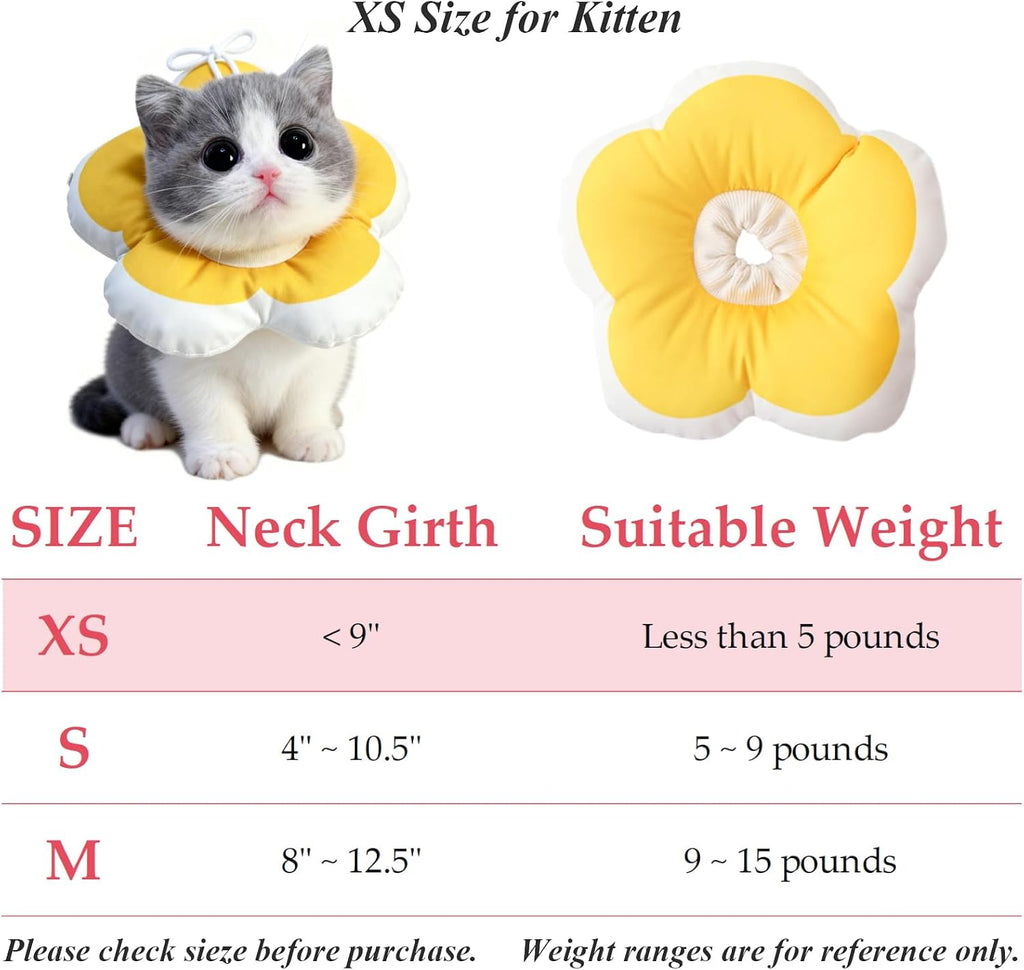 Soft post surgery pet cone used as a comfortable sleeping pillow