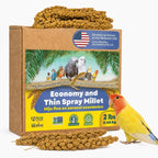 1lb Economy & Special Spray Millet for Birds - GMO-Free, No Stems (Only Edible Tops) - 100% Natural Sun-Dried Foraging Treat for Cockatiels, Lovebirds, Parakeets, Finches & Canaries - Image 10