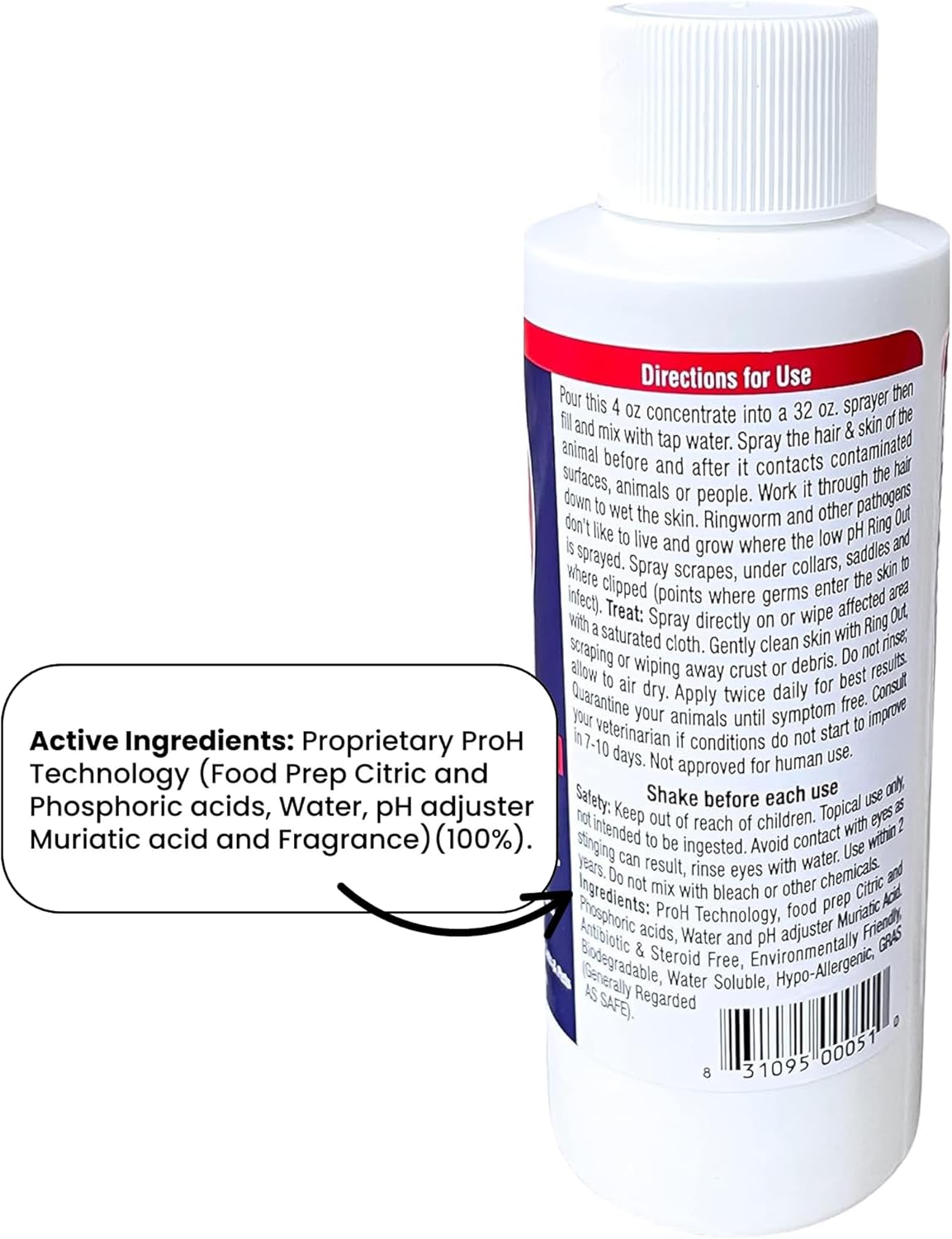 Ring Out spray concentrate for livestock and horses