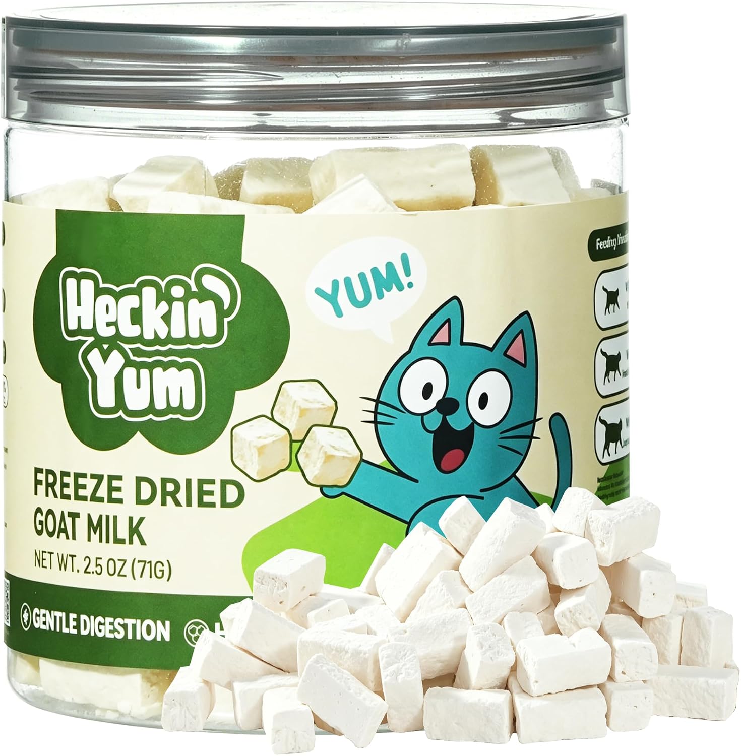 Freeze Dried Cat Treats with Goat Milk, Chicken & Cranberry, Gentle Goat Milk Cat Snacks for Sensitive Stomachs, Food Topper for Kittens, Adults & Seniors, 2.5 oz - Image 10
