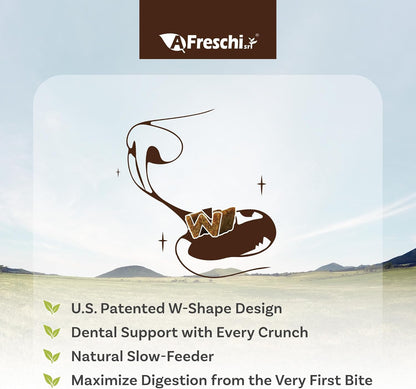AFreschi limited ingredient all natural premium puppy and adult dog food bag back label