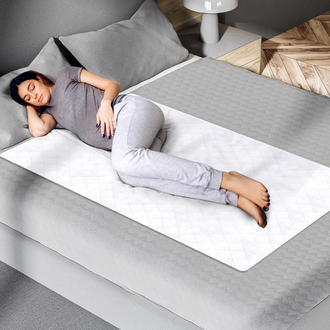Epica washable waterproof incontinence bed pads front view showing quilted texture