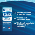 Colace stimulant free docusate sodium capsules for comfortable bowel movements.