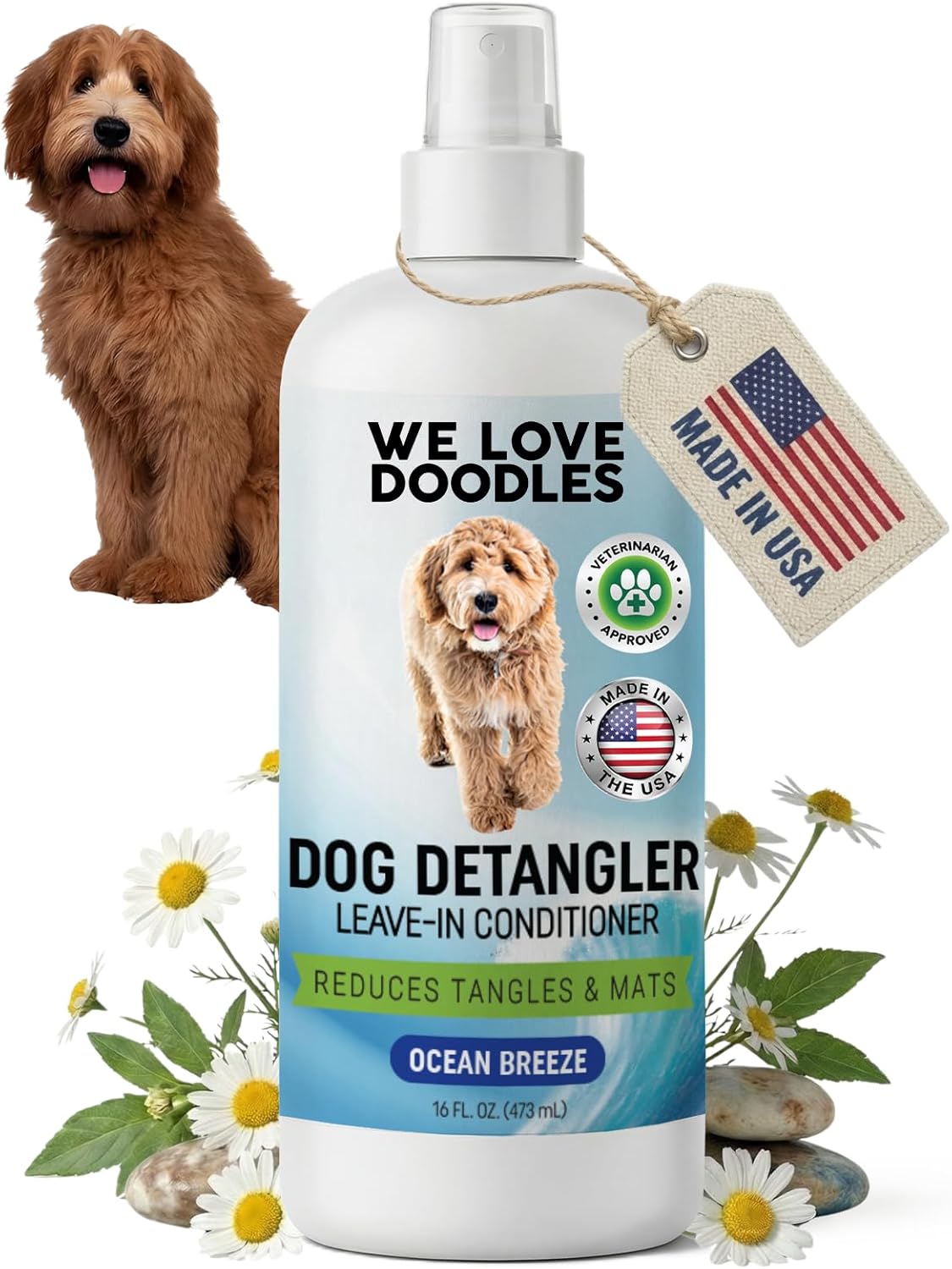 We Love Doodles Dog Detangler Spray - Leave-in Conditioner for Dogs - Dog Detangling Spray - Dematting Spray for Dogs - Tangle Remover - Made in The USA (Lavender) - Image 10