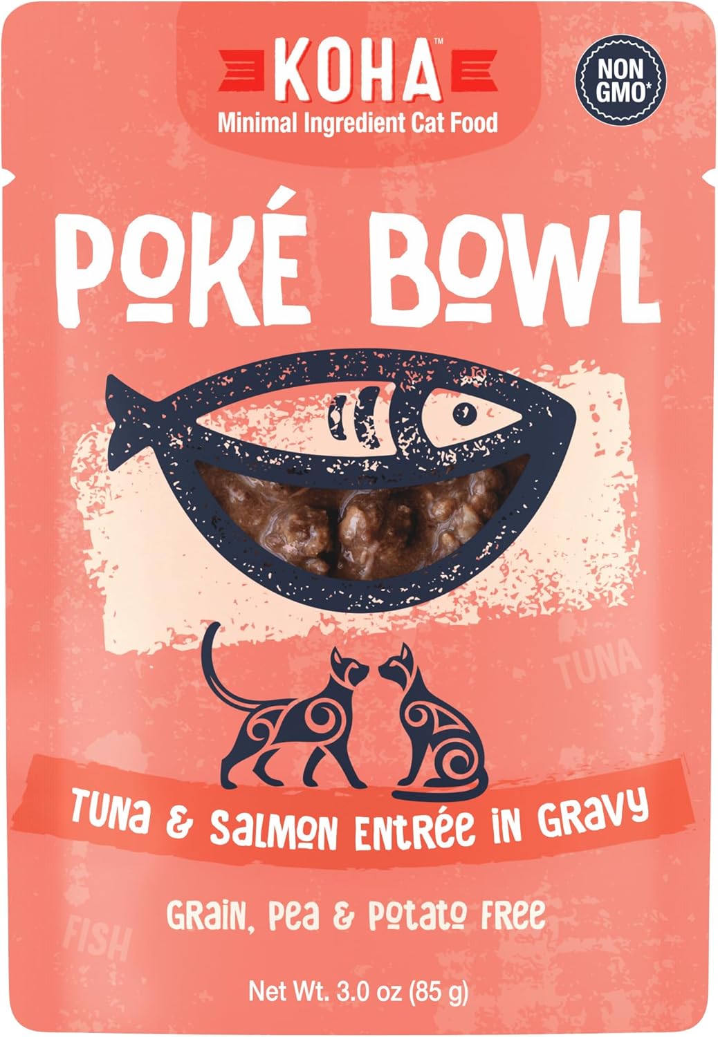 KOHA Pet Food Pok Bowl Cat Variety Pack, Wet Cat Food in Gravy - 5 Flavors - Tuna Combinations of Salmon, Chicken, Duck, Shrimp, and More - 3 oz Pouches, Pack of 24 - Image 14